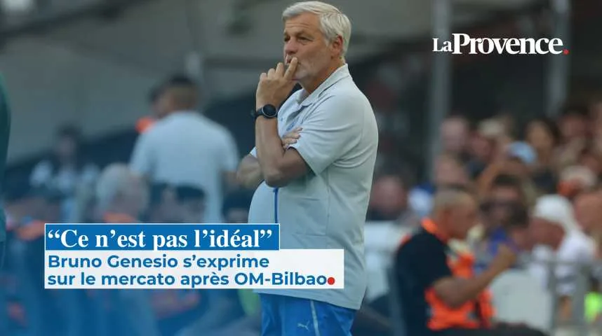 OM-Bilbao: "J’avais un peu des frissons", Genesio "impressionné" pour sa première au Vélodrome en tant qu’entraîneur de Marseille